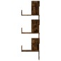 vidaXL Wand-Eckregal Räuchereiche 45x45x147 cm Holzwerkstoff vidaXL Wand-Eckregal Räuchereiche 45x45x147 cm Holzwerkstoff