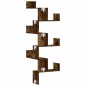 vidaXL Wand-Eckregal Räuchereiche 45x45x147 cm Holzwerkstoff vidaXL Wand-Eckregal Räuchereiche 45x45x147 cm Holzwerkstoff