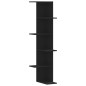 vidaXL Wand-Eckregal Schwarz 36,5x36,5x140 cm Holzwerkstoff vidaXL Wand-Eckregal Schwarz 36,5x36,5x140 cm Holzwerkstoff