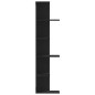vidaXL Wand-Eckregal Schwarz 36,5x36,5x140 cm Holzwerkstoff vidaXL Wand-Eckregal Schwarz 36,5x36,5x140 cm Holzwerkstoff