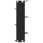 vidaXL Wand-Eckregal Schwarz 36,5x36,5x140 cm Holzwerkstoff vidaXL Wand-Eckregal Schwarz 36,5x36,5x140 cm Holzwerkstoff