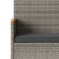 vidaXL Gartenbank 3-Sitzer mit Kissen Grau Poly Rattan vidaXL Gartenbank 3-Sitzer mit Kissen Grau Poly Rattan