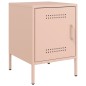 vidaXL Nachttisch Rosa 36x39x50,5 cm Stahl vidaXL Nachttisch Rosa 36x39x50,5 cm Stahl