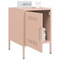 vidaXL Nachttisch Rosa 36x39x50,5 cm Stahl vidaXL Nachttisch Rosa 36x39x50,5 cm Stahl