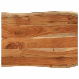 vidaXL Tischplatte 90x60x2,5 cm Rechteckig Massivholz Akazie Baumkante