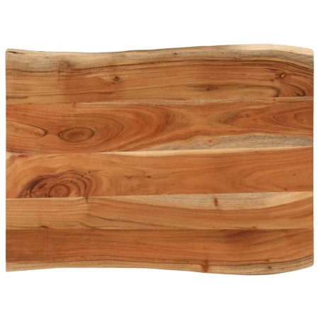 vidaXL Tischplatte 90x60x2,5 cm Rechteckig Massivholz Akazie Baumkante