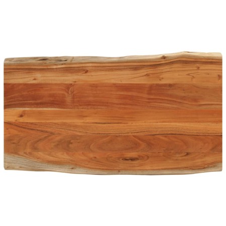 vidaXL Tischplatte 110x60x2,5cm Rechteckig Massivholz Akazie Baumkante