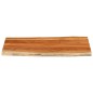 vidaXL Tischplatte 110x60x2,5cm Rechteckig Massivholz Akazie Baumkante vidaXL Tischplatte 110x60x2,5cm Rechteckig Massivholz Akazie Baumkante