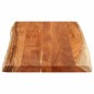 vidaXL Tischplatte 110x60x2,5cm Rechteckig Massivholz Akazie Baumkante vidaXL Tischplatte 110x60x2,5cm Rechteckig Massivholz Akazie Baumkante