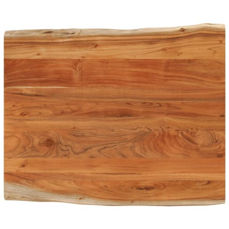 vidaXL Tischplatte 100x80x2,5cm Rechteckig Massivholz Akazie Baumkante