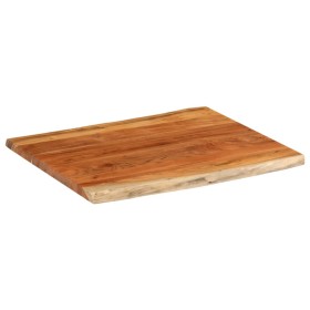 vidaXL Tischplatte 100x80x2,5cm Rechteckig Massivholz Akazie Baumkante