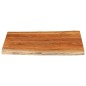 vidaXL Tischplatte 100x80x2,5cm Rechteckig Massivholz Akazie Baumkante vidaXL Tischplatte 100x80x2,5cm Rechteckig Massivholz Akazie Baumkante