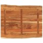 vidaXL Tischplatte 100x80x2,5cm Rechteckig Massivholz Akazie Baumkante vidaXL Tischplatte 100x80x2,5cm Rechteckig Massivholz Akazie Baumkante