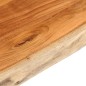 vidaXL Tischplatte 100x80x2,5cm Rechteckig Massivholz Akazie Baumkante vidaXL Tischplatte 100x80x2,5cm Rechteckig Massivholz Akazie Baumkante