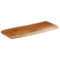vidaXL Tischplatte 90x40x3,8 cm Rechteckig Massivholz Akazie Baumkante vidaXL Tischplatte 90x40x3,8 cm Rechteckig Massivholz Akazie Baumkante