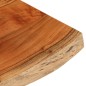 vidaXL Tischplatte 90x40x3,8 cm Rechteckig Massivholz Akazie Baumkante vidaXL Tischplatte 90x40x3,8 cm Rechteckig Massivholz Akazie Baumkante
