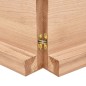vidaXL Tischplatte Hellbraun 160x50x(2-6)cm Massivholz Eiche Behandelt vidaXL Tischplatte Hellbraun 160x50x(2-6)cm Massivholz Eiche Behandelt