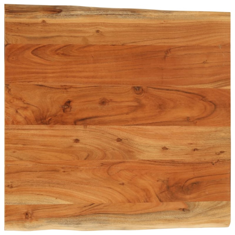 vidaXL Tischplatte 60x60x3,8cm Quadratisch Massivholz Akazie Baumkante vidaXL Tischplatte 60x60x3,8cm Quadratisch Massivholz Akazie Baumkante