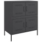 vidaXL Sideboard Schwarz 68x39x79 cm Stahl vidaXL Sideboard Schwarz 68x39x79 cm Stahl