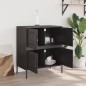 vidaXL Sideboard Schwarz 68x39x79 cm Stahl vidaXL Sideboard Schwarz 68x39x79 cm Stahl