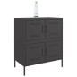 vidaXL Sideboard Schwarz 68x39x79 cm Stahl vidaXL Sideboard Schwarz 68x39x79 cm Stahl
