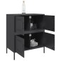vidaXL Sideboard Schwarz 68x39x79 cm Stahl vidaXL Sideboard Schwarz 68x39x79 cm Stahl