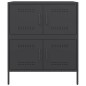vidaXL Sideboard Schwarz 68x39x79 cm Stahl vidaXL Sideboard Schwarz 68x39x79 cm Stahl