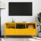 vidaXL TV-Schrank Senfgelb 100,5x39x50,5 cm Kaltgewalzter Stahl vidaXL TV-Schrank Senfgelb 100,5x39x50,5 cm Kaltgewalzter Stahl