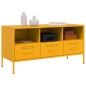 vidaXL TV-Schrank Senfgelb 100,5x39x50,5 cm Kaltgewalzter Stahl vidaXL TV-Schrank Senfgelb 100,5x39x50,5 cm Kaltgewalzter Stahl