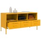 vidaXL TV-Schrank Senfgelb 100,5x39x50,5 cm Kaltgewalzter Stahl vidaXL TV-Schrank Senfgelb 100,5x39x50,5 cm Kaltgewalzter Stahl