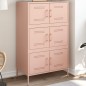 vidaXL Highboard Rosa 68x39x113 cm Stahl vidaXL Highboard Rosa 68x39x113 cm Stahl