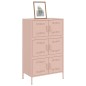 vidaXL Highboard Rosa 68x39x113 cm Stahl vidaXL Highboard Rosa 68x39x113 cm Stahl