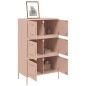 vidaXL Highboard Rosa 68x39x113 cm Stahl vidaXL Highboard Rosa 68x39x113 cm Stahl