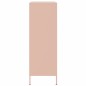 vidaXL Highboard Rosa 68x39x113 cm Stahl vidaXL Highboard Rosa 68x39x113 cm Stahl