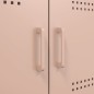 vidaXL Highboard Rosa 68x39x113 cm Stahl vidaXL Highboard Rosa 68x39x113 cm Stahl