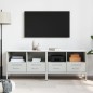 vidaXL TV-Schränke 2 Stk. Weiß 68x39x50,5 cm Kaltgewalzter Stahl vidaXL TV-Schränke 2 Stk. Weiß 68x39x50,5 cm Kaltgewalzter Stahl