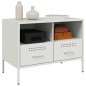 vidaXL TV-Schränke 2 Stk. Weiß 68x39x50,5 cm Kaltgewalzter Stahl vidaXL TV-Schränke 2 Stk. Weiß 68x39x50,5 cm Kaltgewalzter Stahl