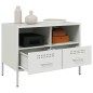 vidaXL TV-Schränke 2 Stk. Weiß 68x39x50,5 cm Kaltgewalzter Stahl vidaXL TV-Schränke 2 Stk. Weiß 68x39x50,5 cm Kaltgewalzter Stahl