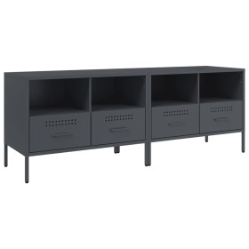 vidaXL TV-Schränke 2 Stk. Anthrazit 68x39x50,5 cm Kaltgewalzter Stahl