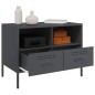 vidaXL TV-Schränke 2 Stk. Anthrazit 68x39x50,5 cm Kaltgewalzter Stahl vidaXL TV-Schränke 2 Stk. Anthrazit 68x39x50,5 cm Kaltgewalzter Stahl