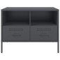 vidaXL TV-Schränke 2 Stk. Anthrazit 68x39x50,5 cm Kaltgewalzter Stahl vidaXL TV-Schränke 2 Stk. Anthrazit 68x39x50,5 cm Kaltgewalzter Stahl