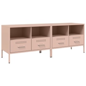 vidaXL TV-Schränke 2 Stk. Rosa 68x39x50,5 cm Kaltgewalzter Stahl
