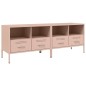 vidaXL TV-Schränke 2 Stk. Rosa 68x39x50,5 cm Kaltgewalzter Stahl vidaXL TV-Schränke 2 Stk. Rosa 68x39x50,5 cm Kaltgewalzter Stahl
