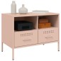 vidaXL TV-Schränke 2 Stk. Rosa 68x39x50,5 cm Kaltgewalzter Stahl vidaXL TV-Schränke 2 Stk. Rosa 68x39x50,5 cm Kaltgewalzter Stahl