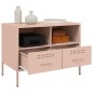 vidaXL TV-Schränke 2 Stk. Rosa 68x39x50,5 cm Kaltgewalzter Stahl vidaXL TV-Schränke 2 Stk. Rosa 68x39x50,5 cm Kaltgewalzter Stahl
