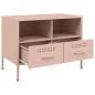 vidaXL TV-Schränke 2 Stk. Rosa 68x39x50,5 cm Kaltgewalzter Stahl vidaXL TV-Schränke 2 Stk. Rosa 68x39x50,5 cm Kaltgewalzter Stahl