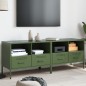 vidaXL TV-Schränke 2 Stk. Olivgrün 68x39x50,5 cm Kaltgewalzter Stahl vidaXL TV-Schränke 2 Stk. Olivgrün 68x39x50,5 cm Kaltgewalzter Stahl