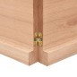 vidaXL Tischplatte Hellbraun 120x50x(2-4)cm Massivholz Eiche Behandelt vidaXL Tischplatte Hellbraun 120x50x(2-4)cm Massivholz Eiche Behandelt