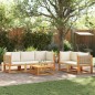 vidaXL 6-tlg. Garten-Sofagarnitur mit Kissen Massivholz Akazie vidaXL 6-tlg. Garten-Sofagarnitur mit Kissen Massivholz Akazie