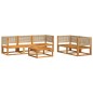 vidaXL 6-tlg. Garten-Sofagarnitur mit Kissen Massivholz Akazie vidaXL 6-tlg. Garten-Sofagarnitur mit Kissen Massivholz Akazie